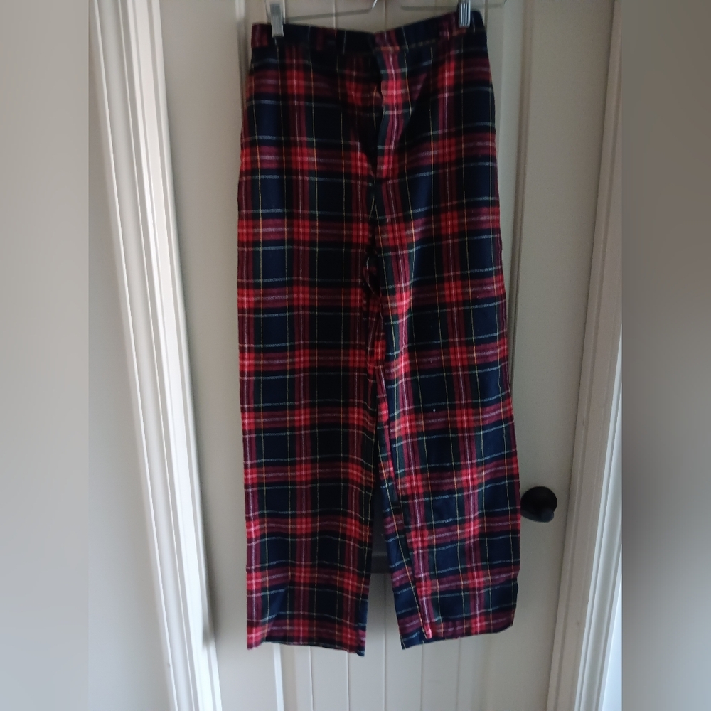 Vintage Plaid Red and Blue Pants